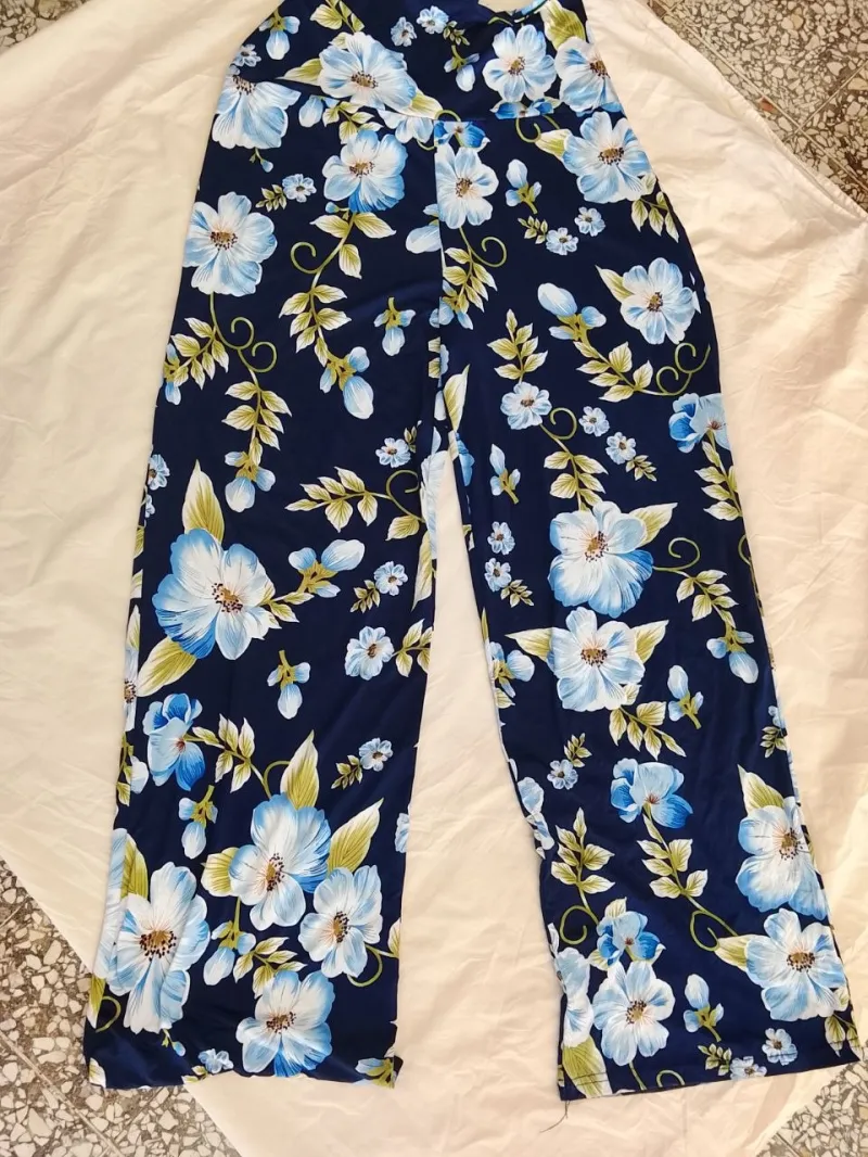 Pantalón White Mark Flores de Mujer
