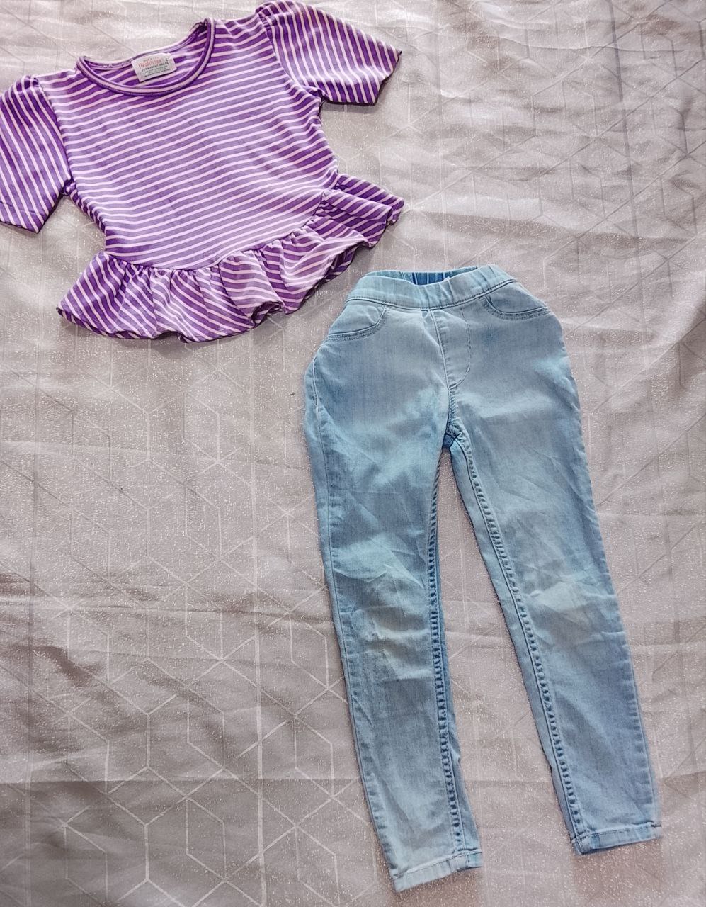Conjunto Rosado con Azul de Niño