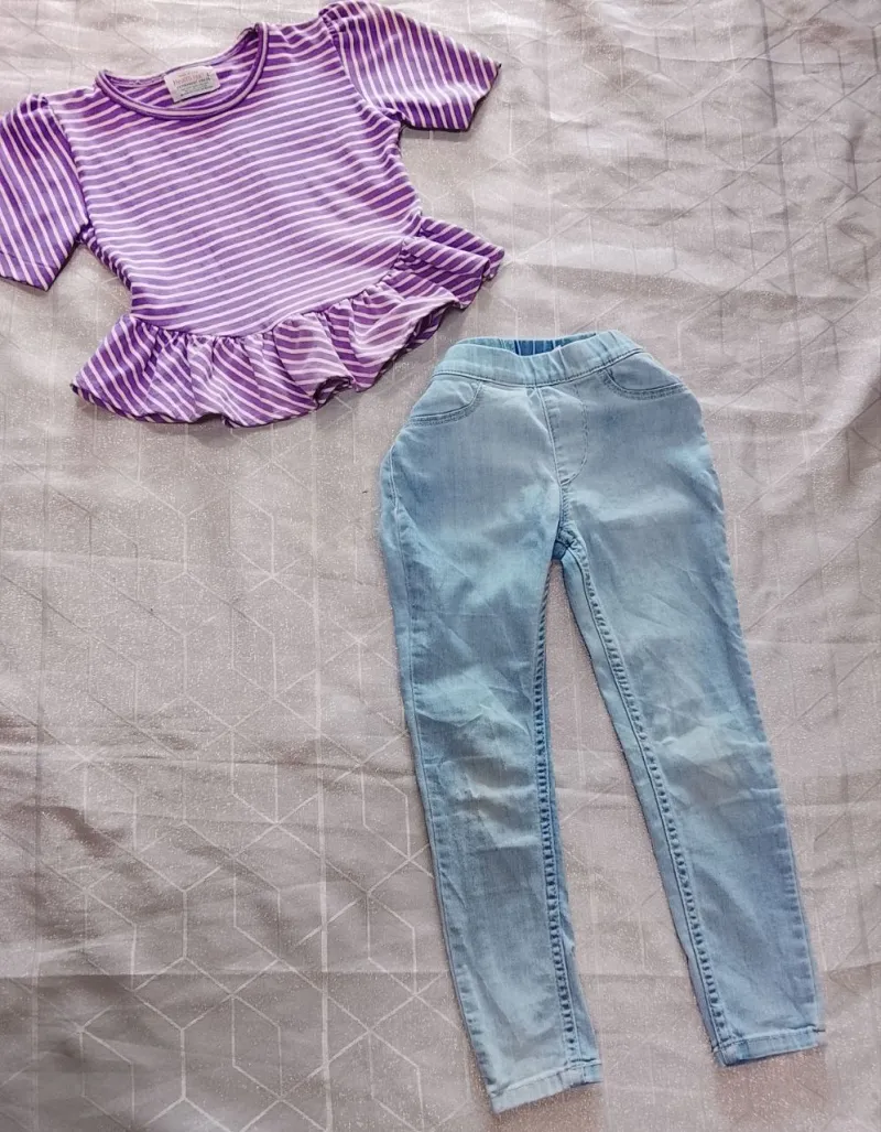Conjunto Rosado con Azul de Niño