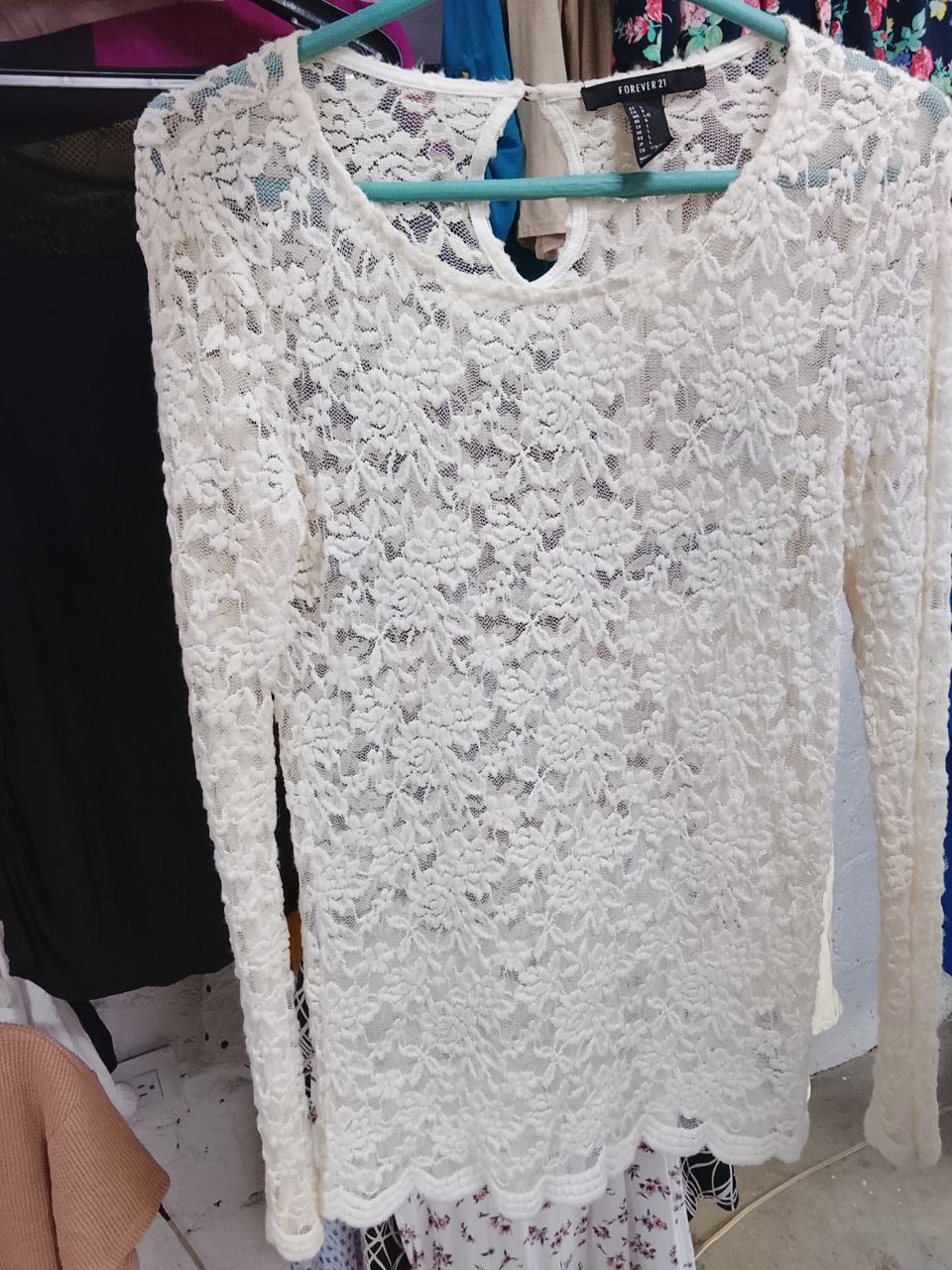 Blusa Forever 21 Blanca de Mujer