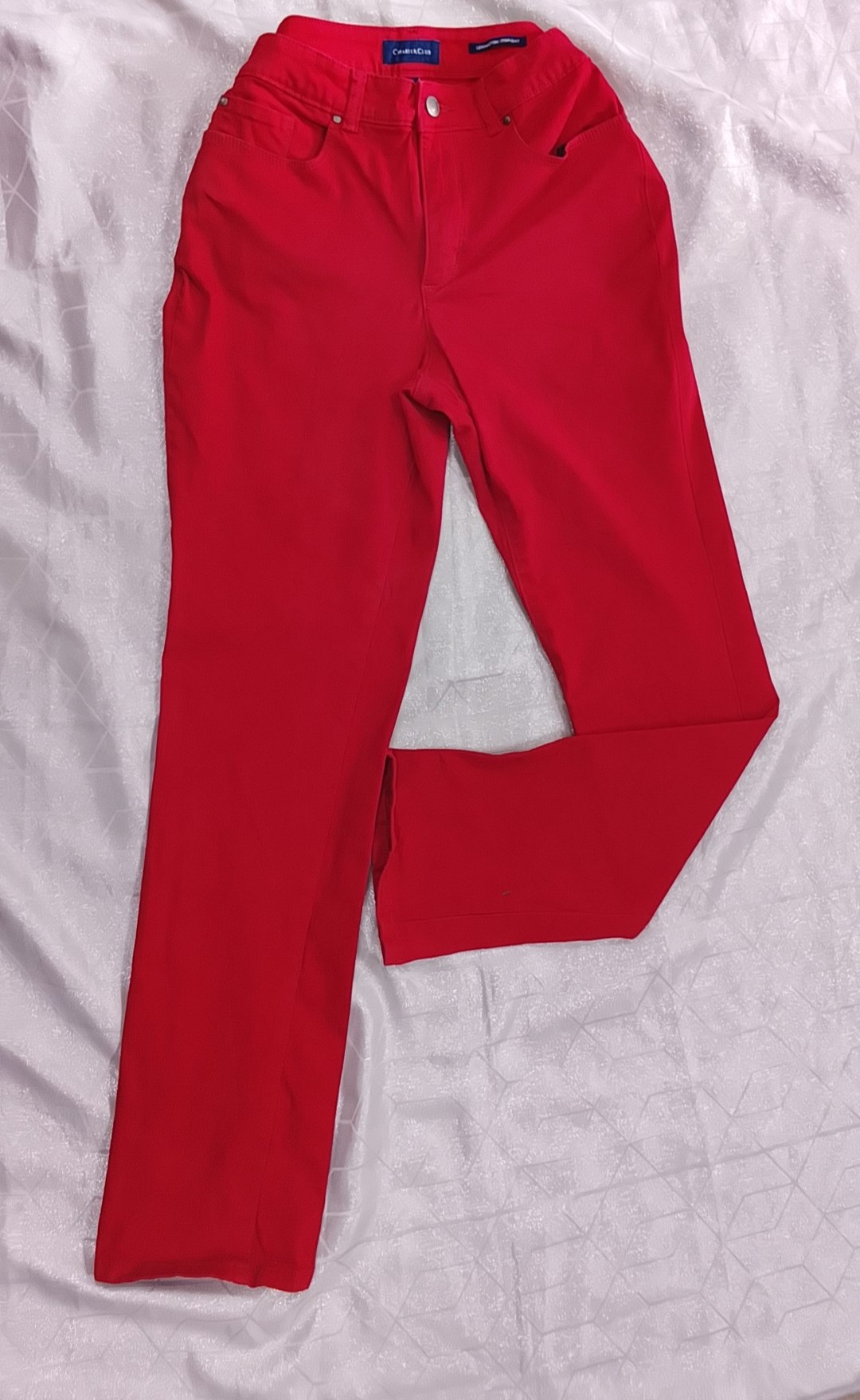 Pantalón Charter Club Rojo de Mujer