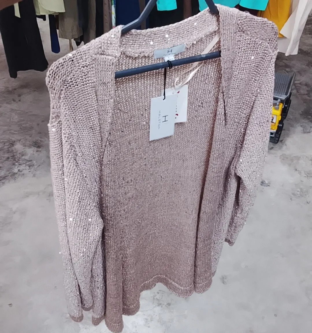 Sobretodo Halston Crema de Mujer