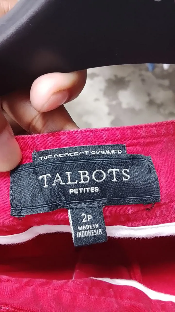 Pantalón Talbots Rojo de Mujer